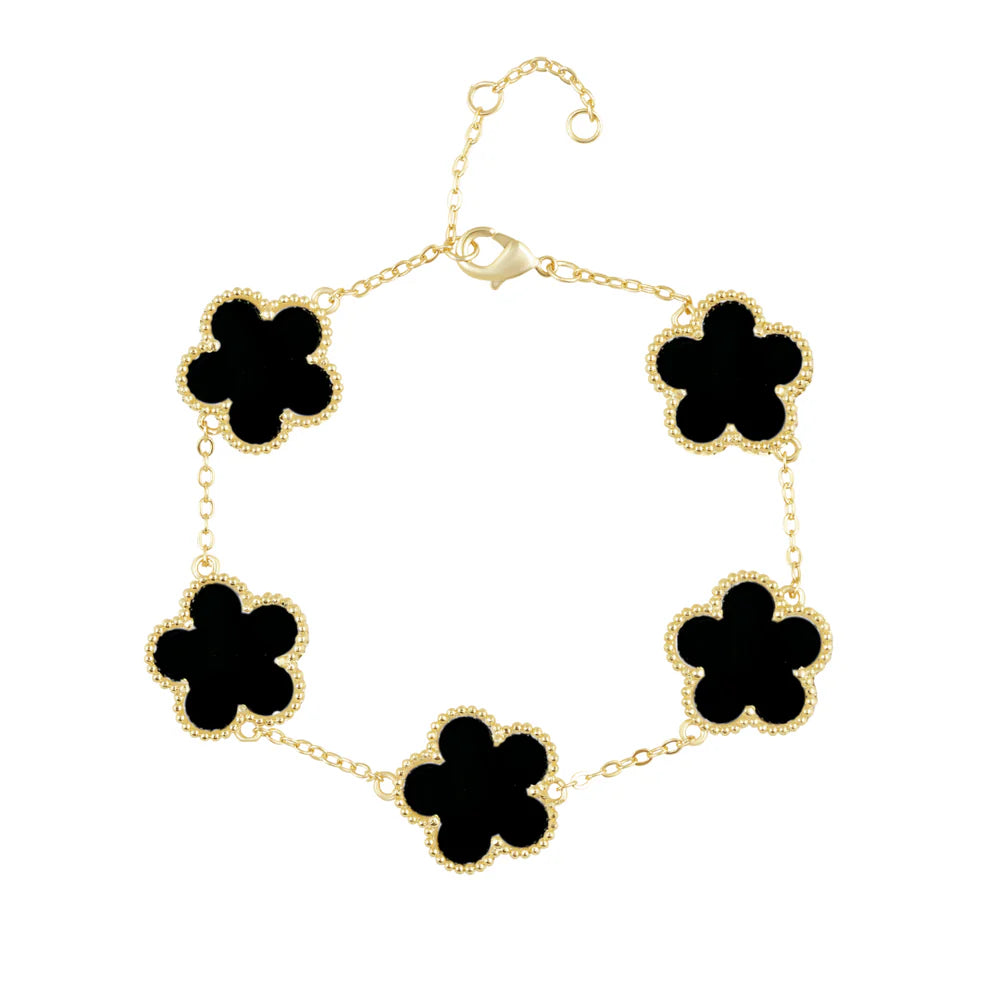 Gold Clover Styled Bracelet