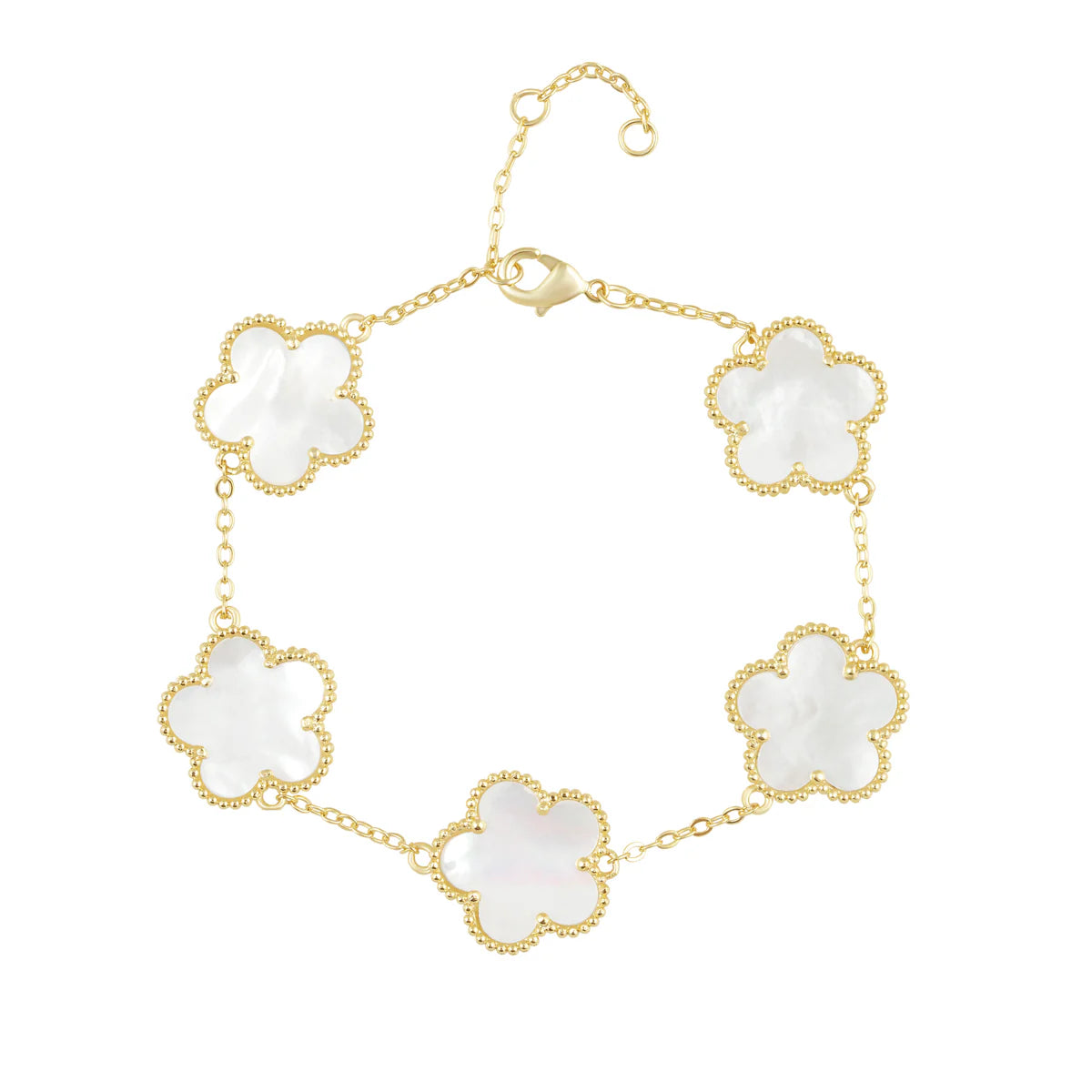 Gold Clover Styled Bracelet