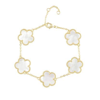 Gold Clover Styled Bracelet