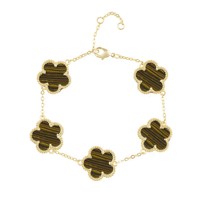 Gold Clover Styled Bracelet