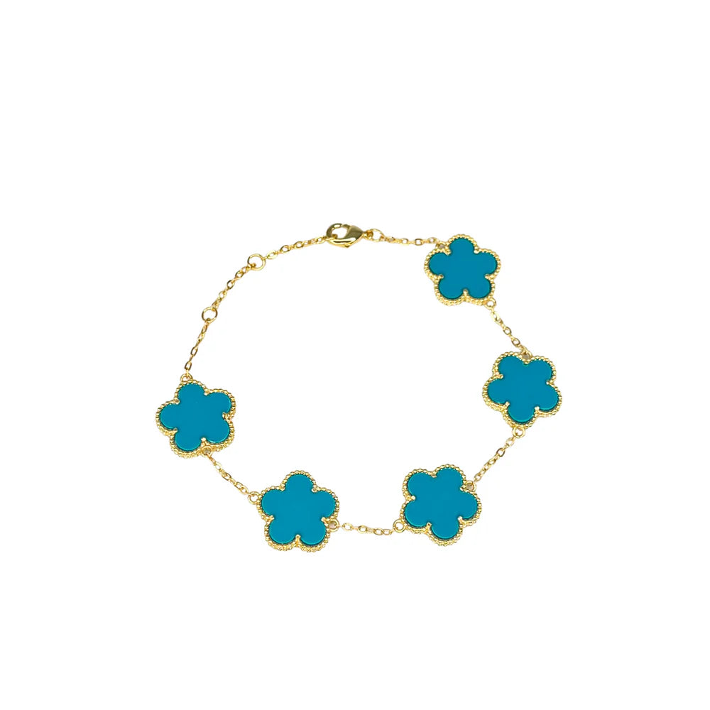 Gold Clover Styled Bracelet