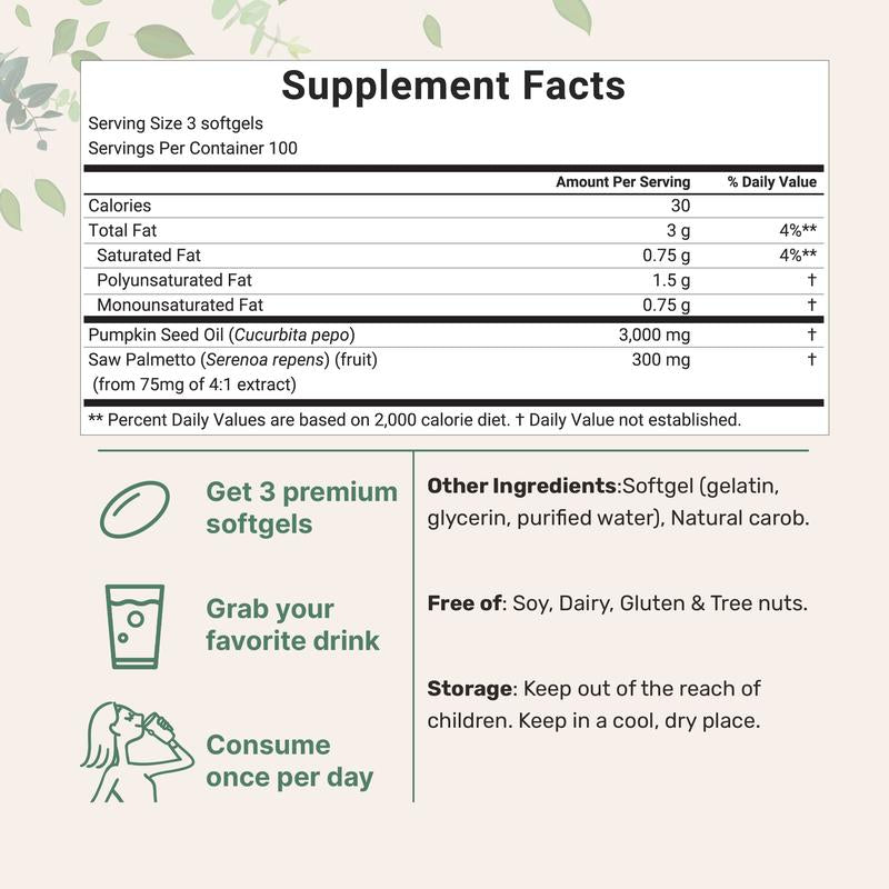 Pumpkin Seed Oil Softgels