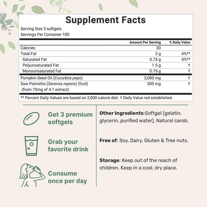 Pumpkin Seed Oil Softgels
